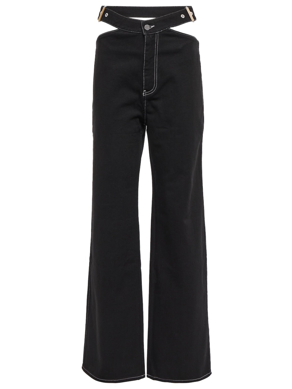Dion Lee Y-front black jeans
